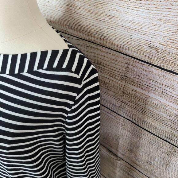 Gerry Weber Collection Striped Black White Button Top 10 - Picture 7 of 11